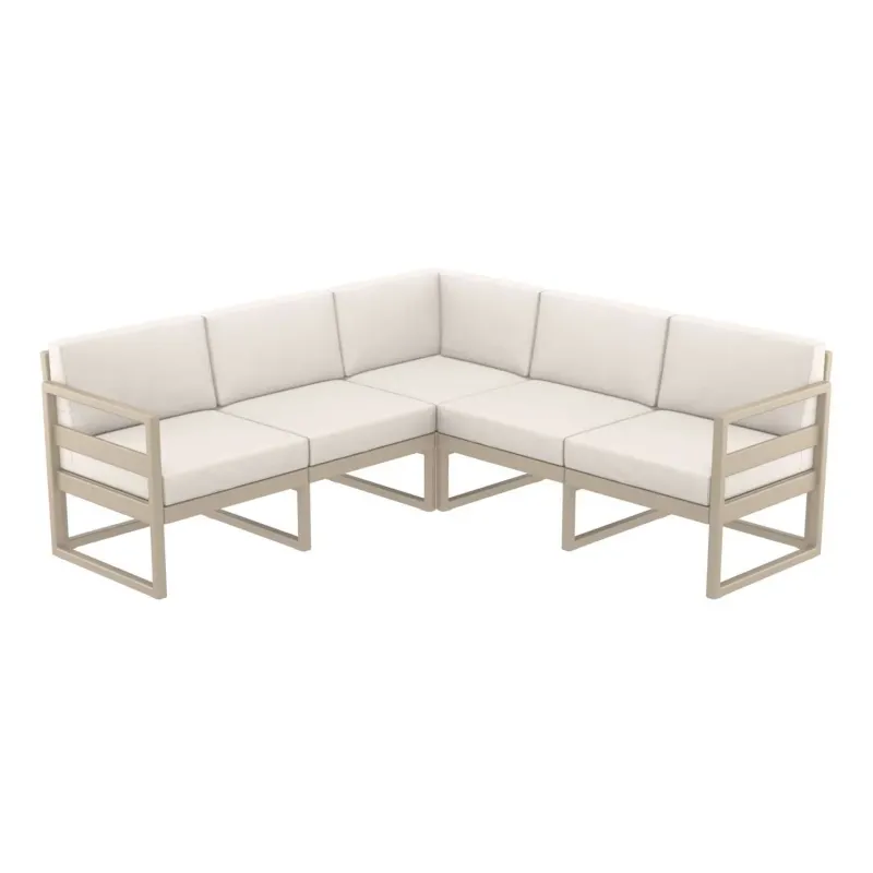 FL Mykonos Hospitality Outdoor Corner Lounge with Cushion