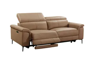 VI Kevin 3 Seater Electric Leather Recliner Lounge thumbnail 3
