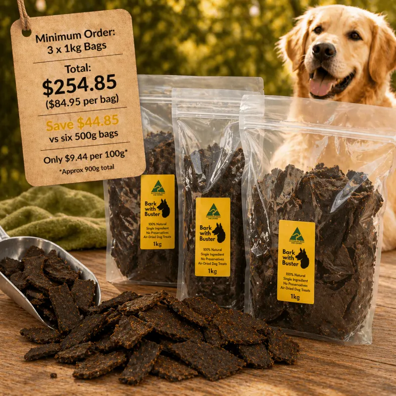 Beef Liver Dog Treats – 3kg Bulk Pack