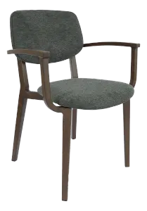 FL Atlanta Fabric Upholstered Hospitality Stackable Dining Armchair - Large thumbnail 4