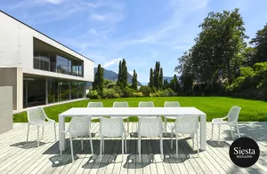 FL Vegas 10 Seater Hospitality Outdoor Extendable Dining Table with Air Chair thumbnail 1