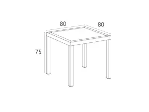 FL Ares 5 Piece Outdoor Dining Setting thumbnail 6
