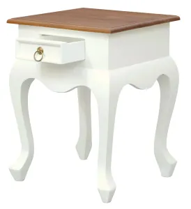 CT Queen Anne Solid Timber 1 Drawer Lamp Table thumbnail 10