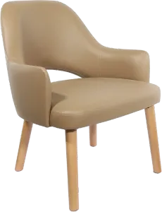 FL BonBon Vinyl Upholstered Timber Legs Hospitality Chair thumbnail 4