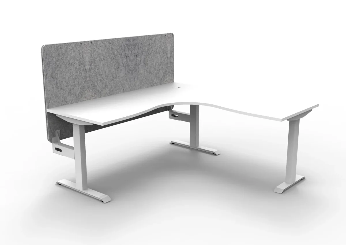 RL Boost Static Corner Desk with Eco Panel Screen thumbnail 7