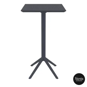FL Sky Hospitality Square Folding Bar Table & Cross Barstool Set thumbnail 12