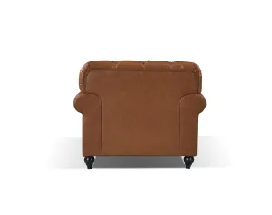BT Barclay Chesterfield PU Leather Upholstered Armchair thumbnail 4