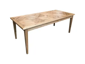 MF Queens Solid Timber Parquetry Top Dining Tables thumbnail 1