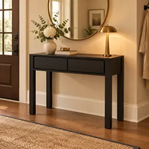 MD Canva Solid Timber 2 Drawer Hall Table thumbnail 2