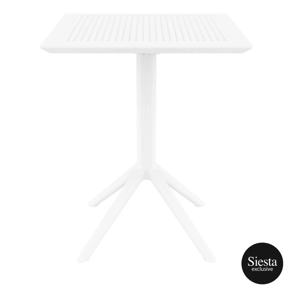 FL Sky 3 Piece Hospitality Square Folding Dining Table & Chair Set