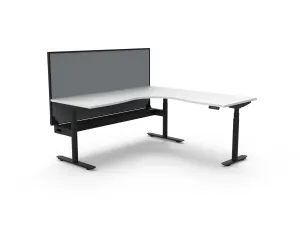 RL Halo Plus Motorized Height Adjustable Corner Workstation with SHUSH30 Screen thumbnail 7