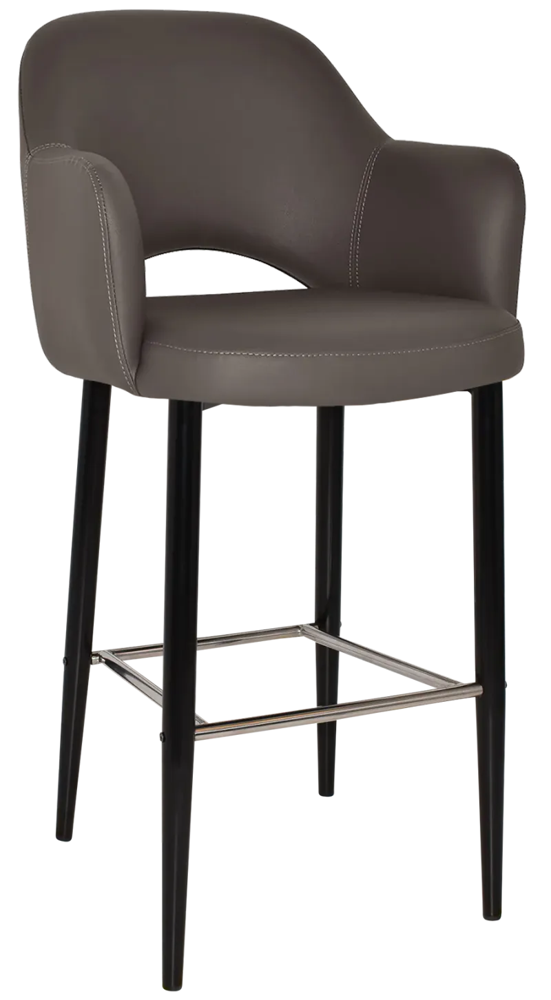 EZ STOOL ALBURY ARM 750 METAL BLACK