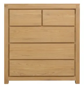 CT Amsterdam Solid Mahogany Timber 5 Drawer Tallboy thumbnail 9