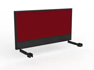 OL Studio Screen with Ducting for Agile Individual Desk – Splice Fabric with Black Frame thumbnail 17