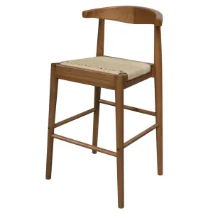 CT Arden Solid Oak Timber Loom Seat Counter Stool thumbnail 6