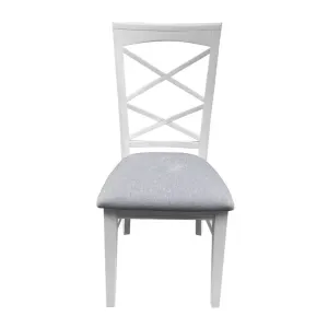 VI Hamilton Solid Timber Dining Chair with Fabric Seat thumbnail 1
