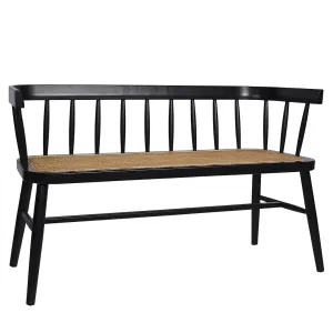 SH Shelly Solid Timber Bench Seat - Black thumbnail 1