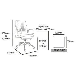 MA Neon Low Back Executive Chair thumbnail 3