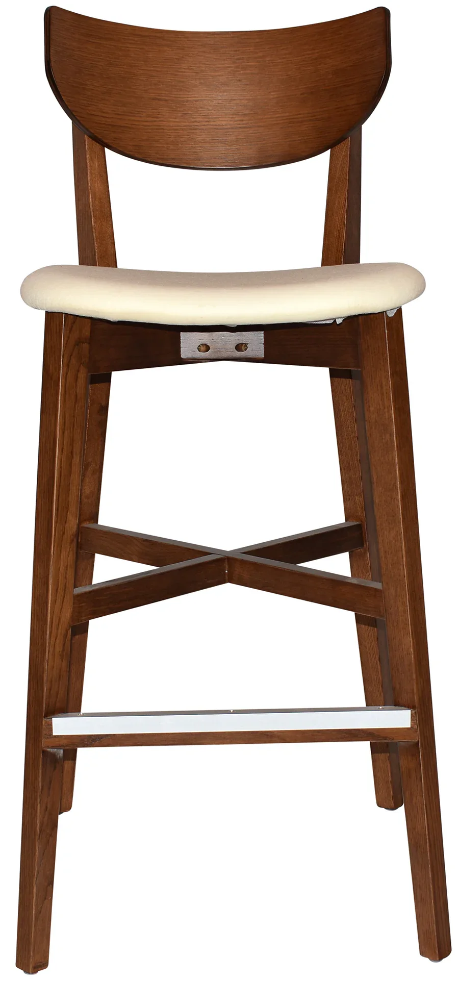 EZ Rialto Light Walnut Stained Solid Timber Framed Barstool