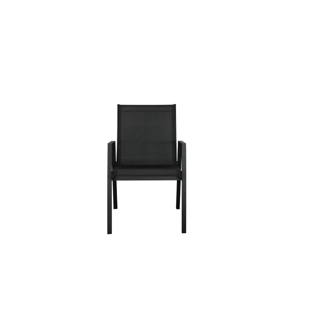 VI Icaria Aluminium Outdoor Chair - Charcoal and White