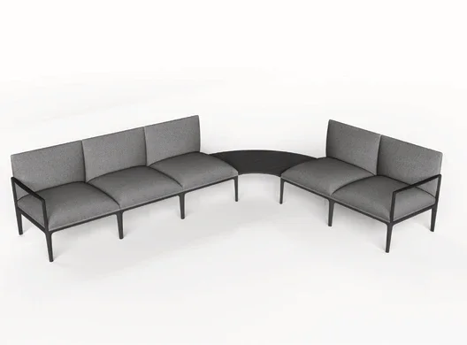 DD Kinetic Floating Curved Coffee Table for Kinetic Breakout Seating
