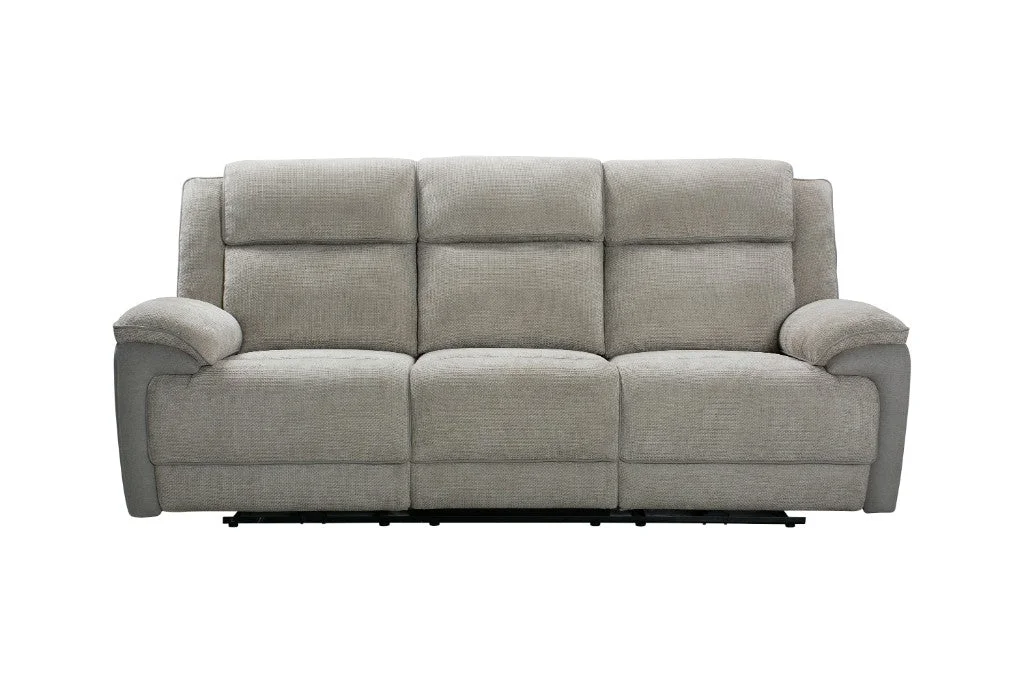 VI Angus Fabric Upholstered 3 Seater Electric Recliner Sofa