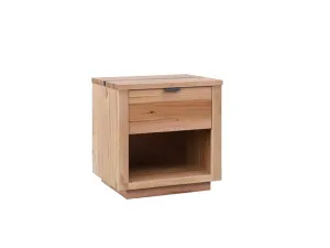 VI Croft Messmate Timber Veeneer 1 Drawer Bedside Table thumbnail 1