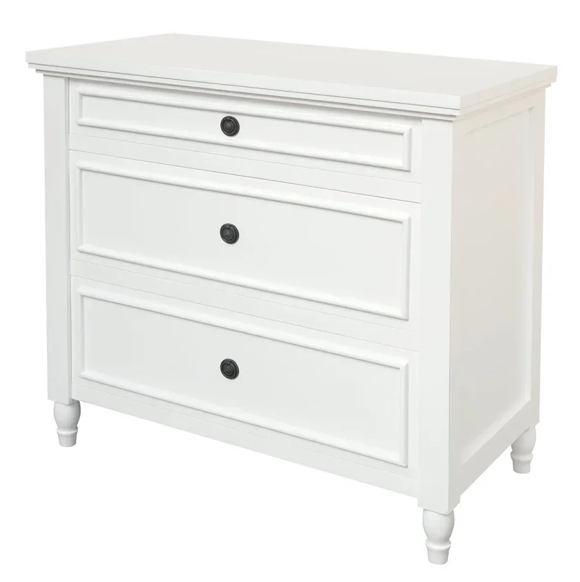 CT Beau Solid Timber 3 Drawer Bedside Table