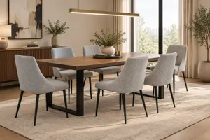 MD Bronte Fabric Upholstered Dining Chair thumbnail 2