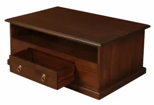 CT Tasmania Solid Timber 2 Drawer Coffee Table thumbnail 13
