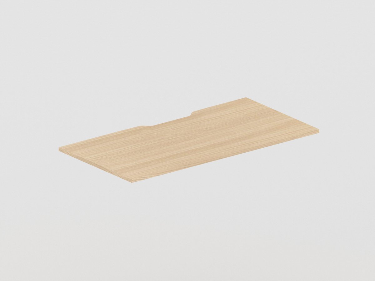 GP OMsystem Rectangular Desk Top with Scallop Cut thumbnail 3