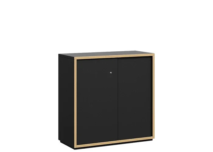 DD Grid Line Sliding Door Credenza Buffet thumbnail 2