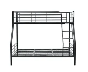 VI Tiamo Metal Single Over Double Bunk Bed - White and Black thumbnail 10