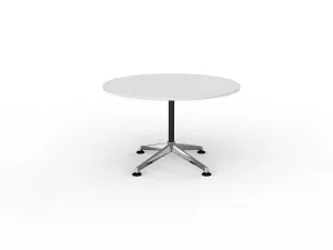 OL Modulus Fixed Leg Round Meeting Table - White Top thumbnail 3