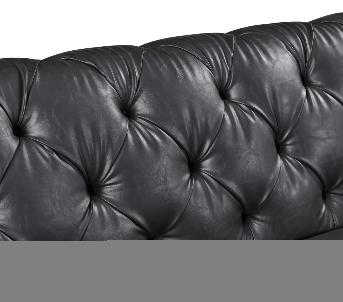 BT Barclay Chesterfield PU Leather Upholstered 2 Seater Sofa