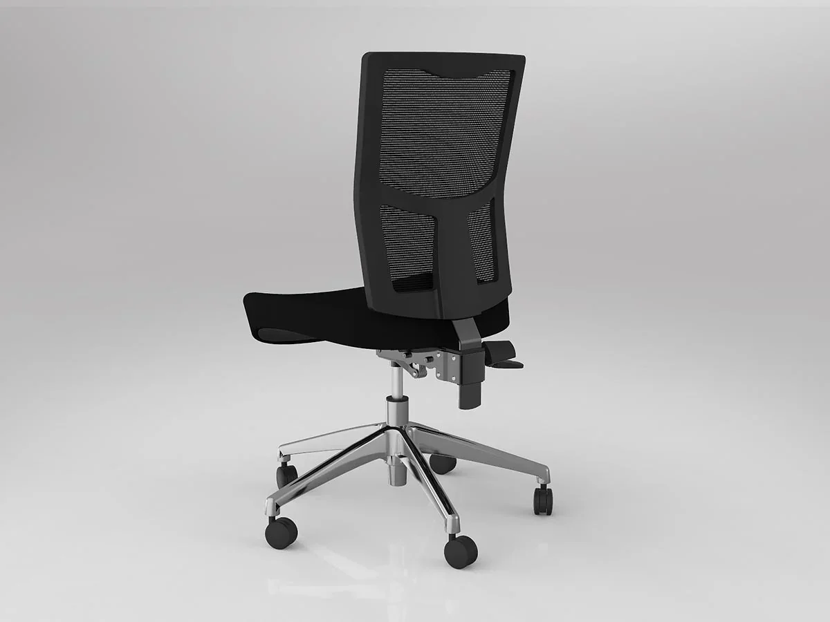 OL Urban Mesh Back Fabric Upholstered Seat Task Chair thumbnail 2