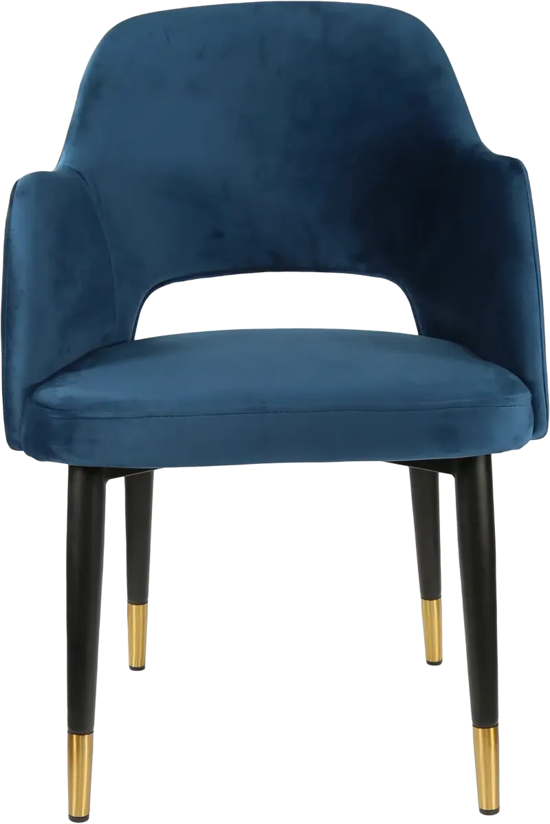 FL Sorbet Velvet Upholstered Metal Legs Hospitality Chair