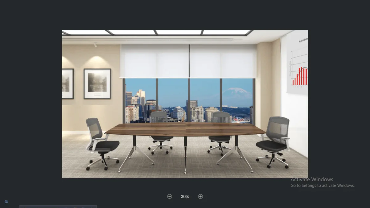 GP Potenza 3 Legs Boardroom Table