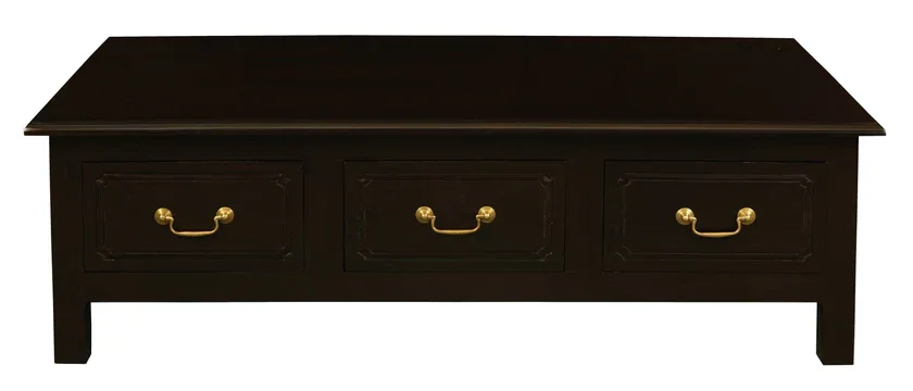 CT Tasmania Solid Timber 6 Drawer Straight Leg Coffee Table
