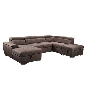 VI Brighton Fabric Modular Lounge with Chaise and Ottoman thumbnail 3