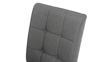 BT Lodge Fabric Upholstered Espresso Leg Dining Chair thumbnail 6