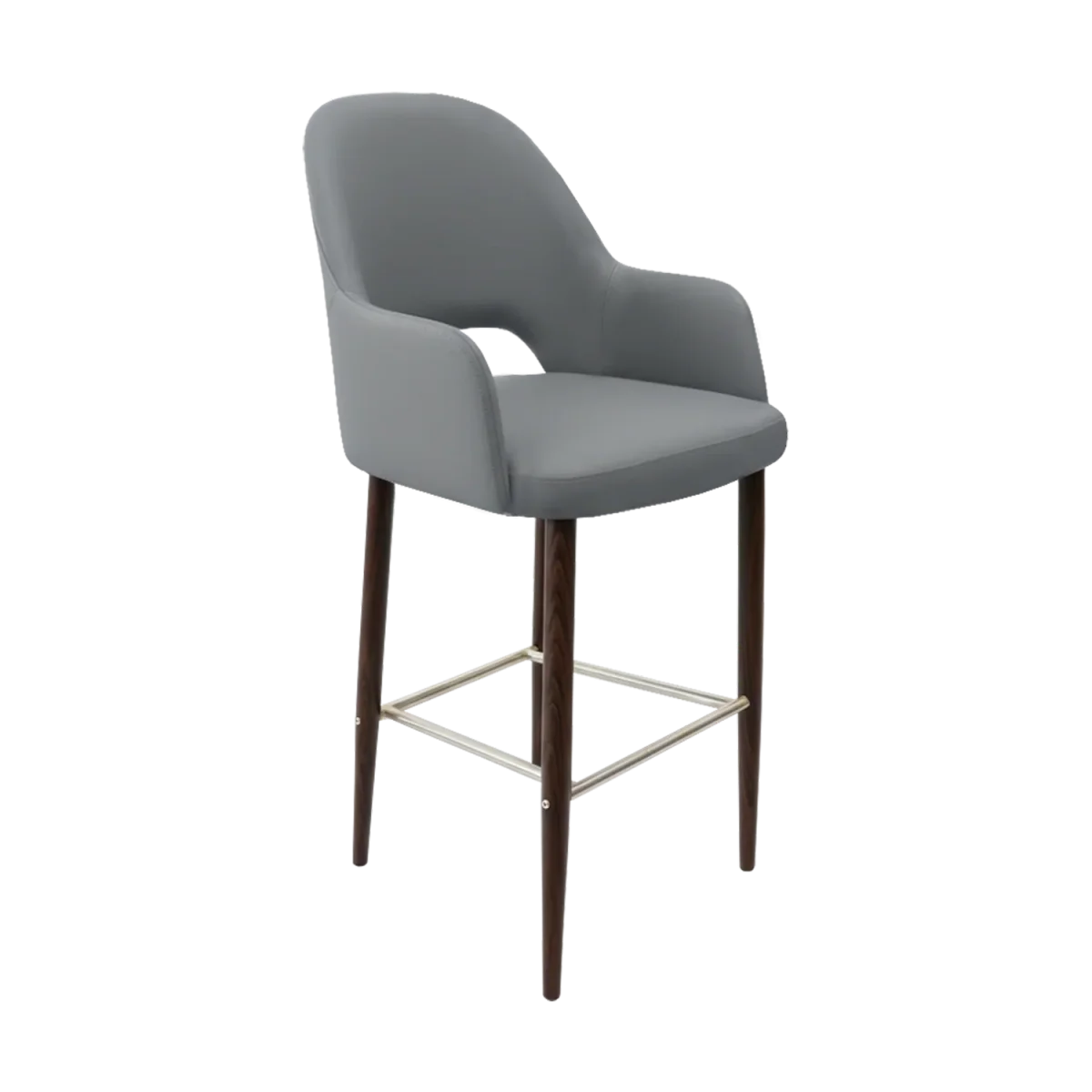 FL Orleans Bourbon Upholstered Seat Aluminium Frame Hospitality Barstool