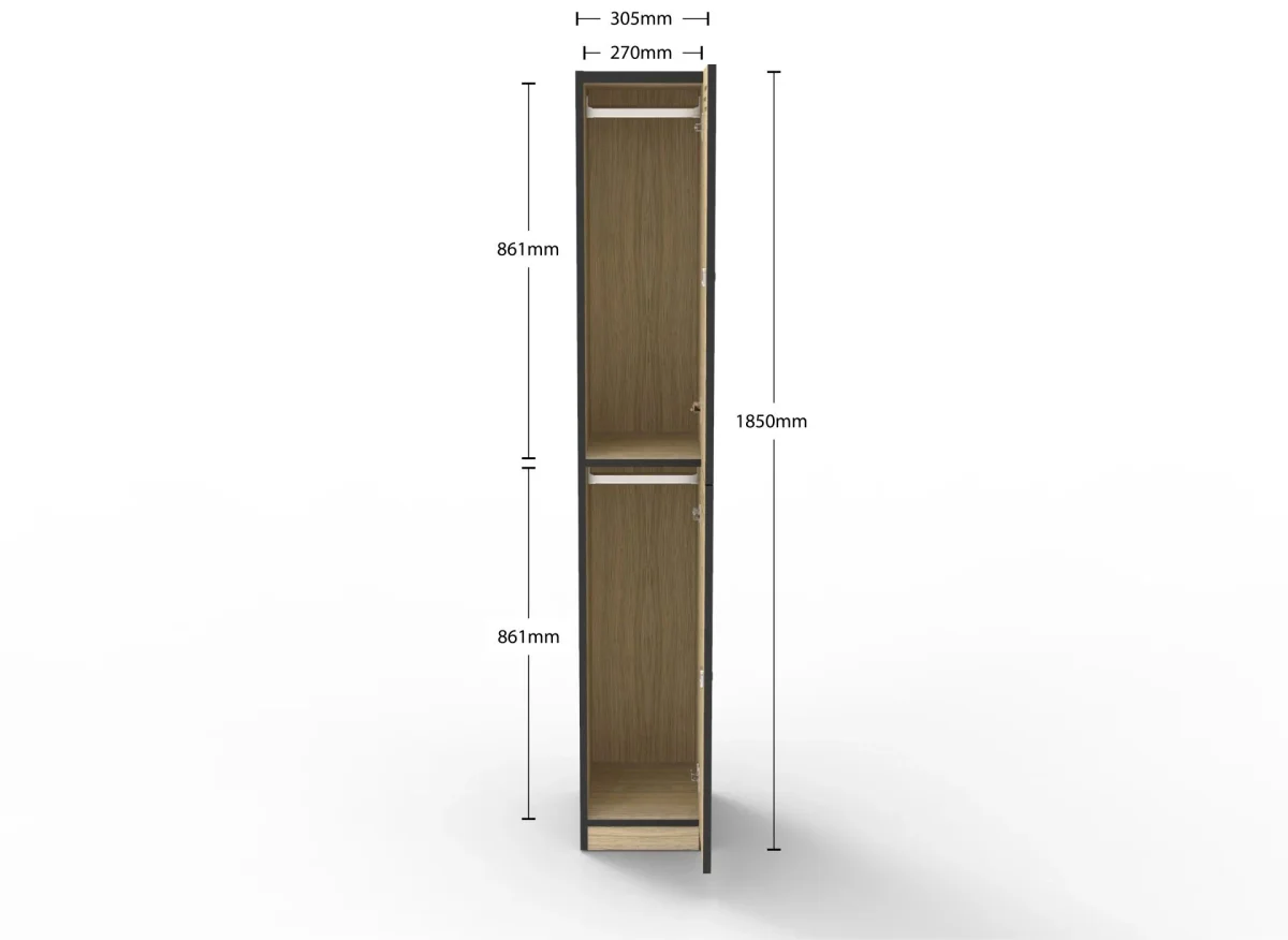 RL 2 Door Melamine Locker