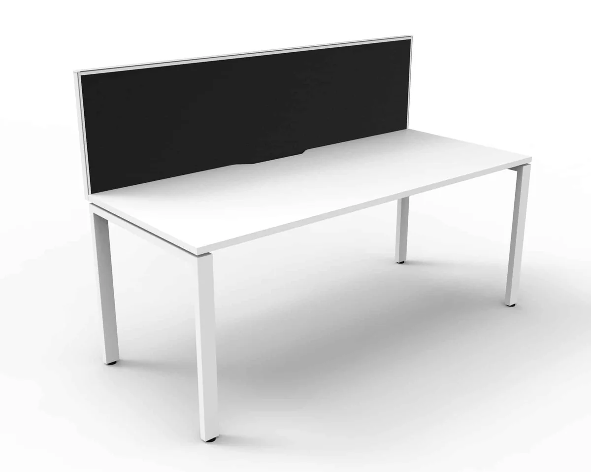 RL Infinity Profile Leg Single Sided Workstation with SHUSH30 Screen