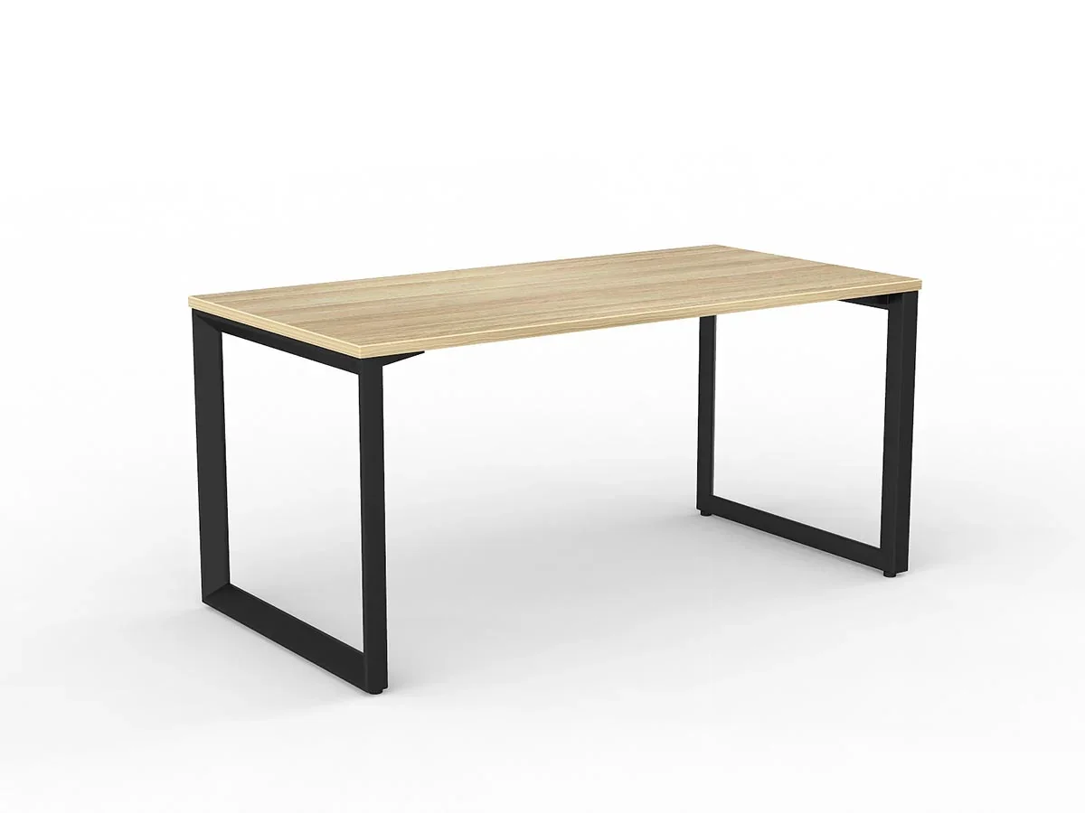 OL Anvil Straight Desk – Oak Top with Black Frame thumbnail 8