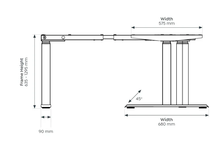 OL AgileMotion+ Electric Height Adjustable 120° Corner Desk thumbnail 4