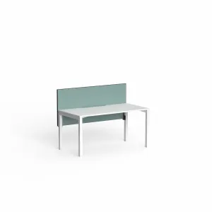OL Edge25 Frame Mounted Screen for Fixed Height Single Sided Desk - Black Frame thumbnail 1
