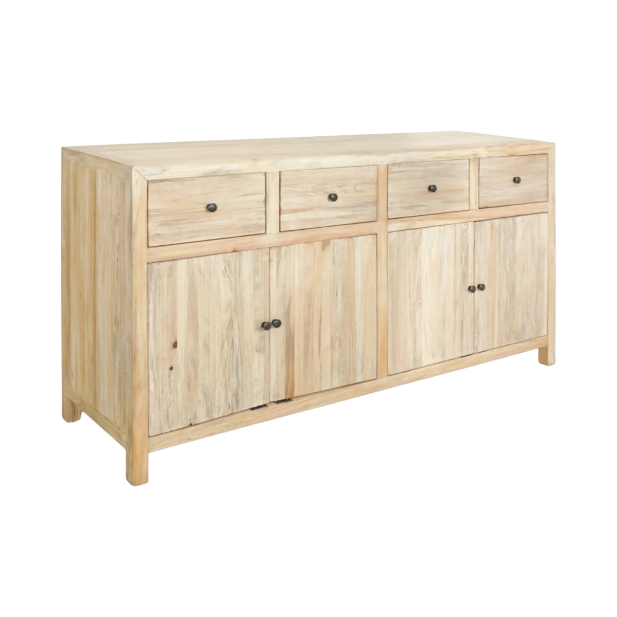 CR Sonoma Solid Timber 4 Drawer 4 Door Buffet