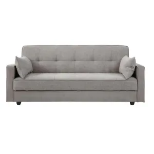 HE Jenny Fabric Upholstered Timber Leg 3 Seater Sofa Bed thumbnail 7