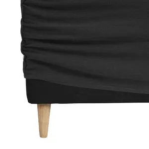 SH Vienna Fabric Upholstered Queen Bedhead - Charcoal thumbnail 2